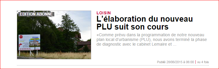 DAUPHINE DU 28-06-2015 LOISIN